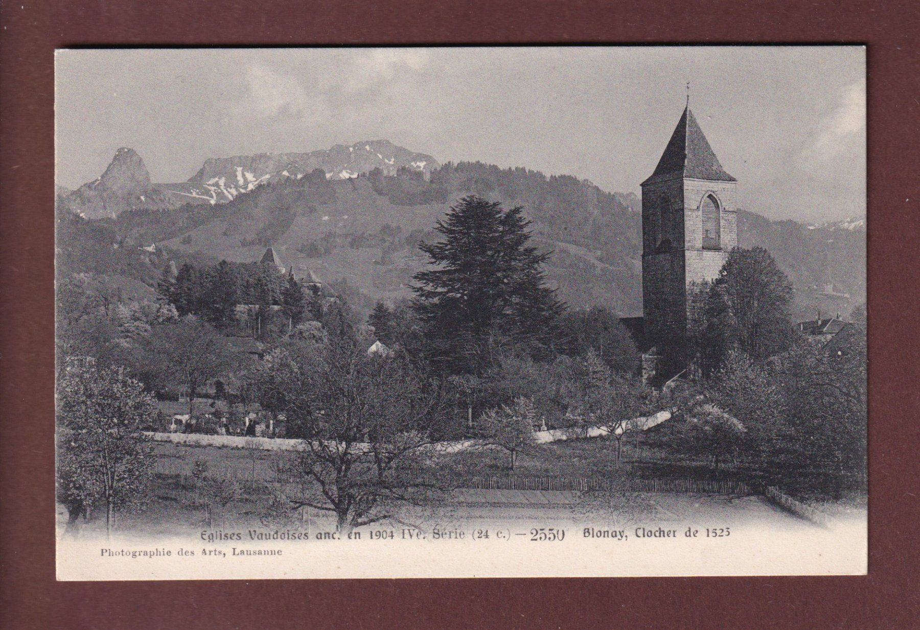 Cartoline postali: BLONAY - Eglise – Usato da Pully venduto da nicecards