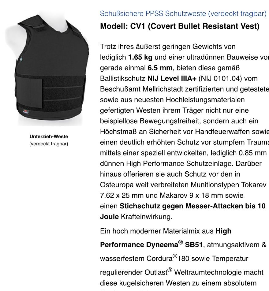 Completi: PPSS Ballistc Vest IIIA+ – Usato da Müllheim Dorf venduto da lars_396 2