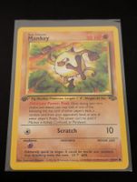 Pokémon Mankey Karte 55/64 First Edition