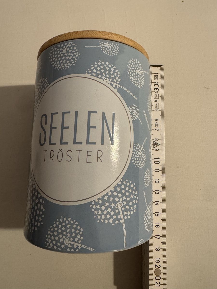 Tutte le decorazioni: Dekorative Vorratsdose "Seelentröster" mit Bambusdeckel – Nuovo e nell'imballaggio originale da Zürich venduto da Selina_Hi 1