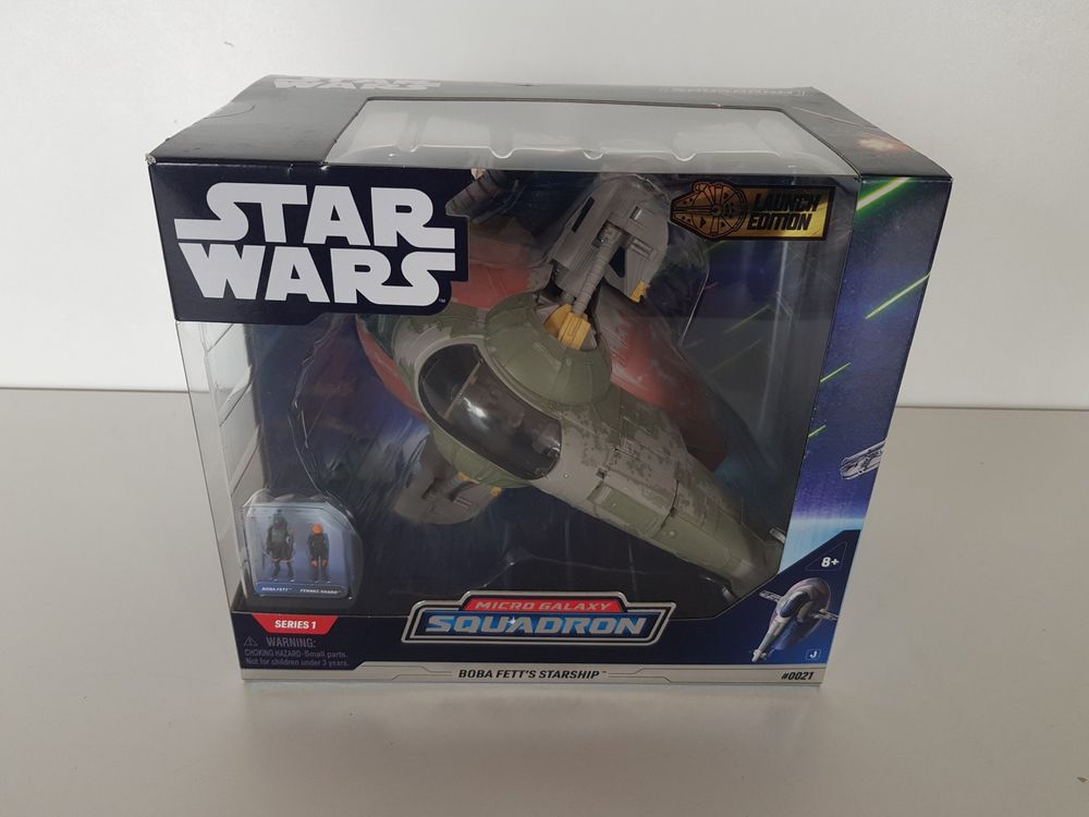 Bizak Star Wars Micro Galaxy – Navire Boba Fett 20,3 Cm + Figurines Fennec Shand – Diorama Fonctionnel