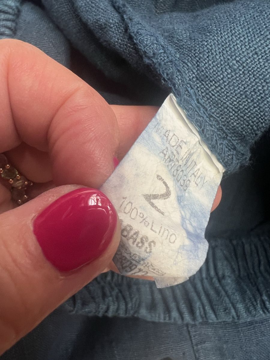 Hosen: Leinenhose LABASS Grösse 2 blau mit Gummizug – Gebraucht aus Burgdorf von puppennetz 4