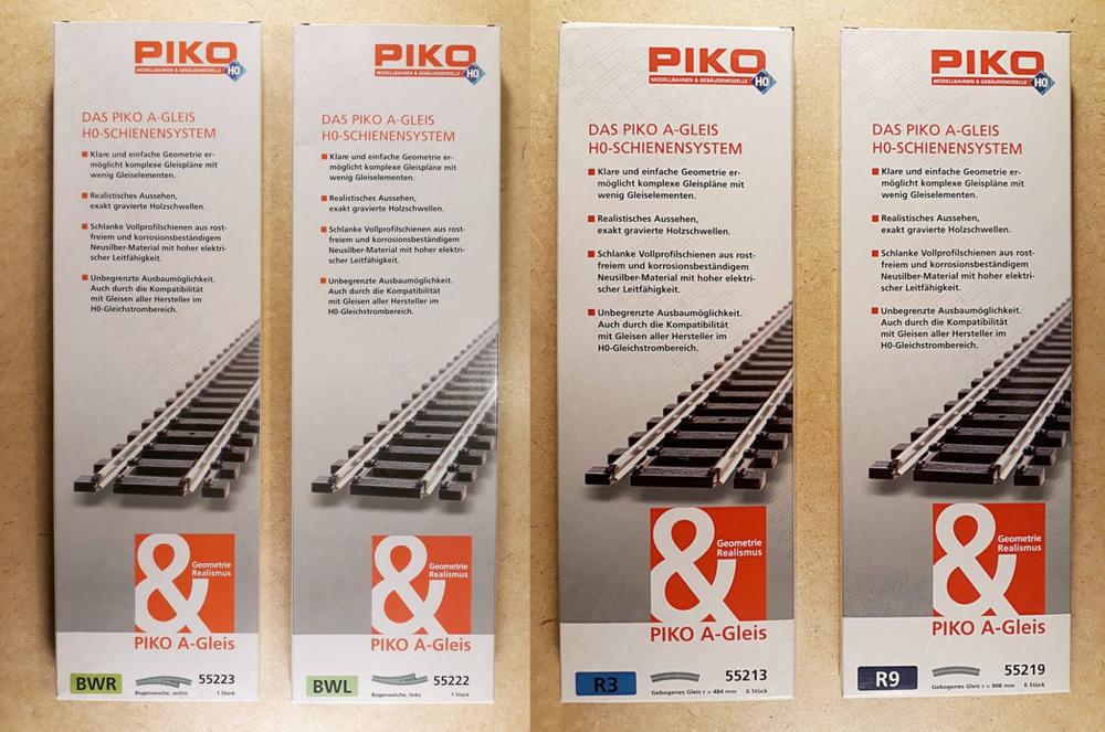 NEUF, aiguillages+rails PIKO série A, HO, DC, OVP (Gebraucht) in CHOËX ...