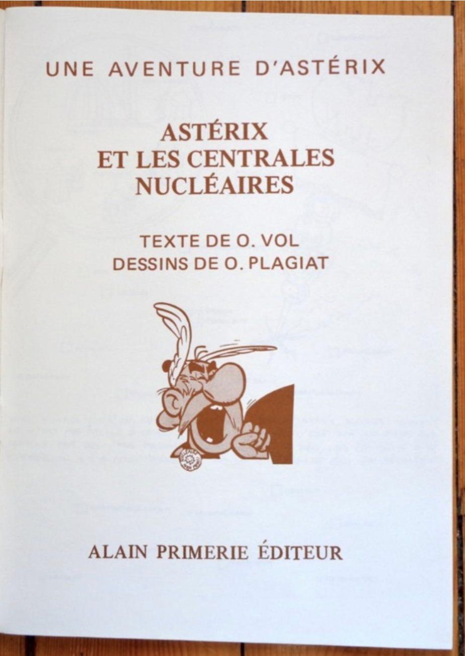 BD: Astérix et les centrales nucléaires – D'occasion à Le Locle par LibrairieLaBergerie 1