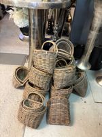 32x Hängekörbe Korb Blumen Floristik Boho Shabby - NEU!