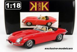 JAGUAR E-Type Cabriolet 1961 rot 1:18 von KK-Scale