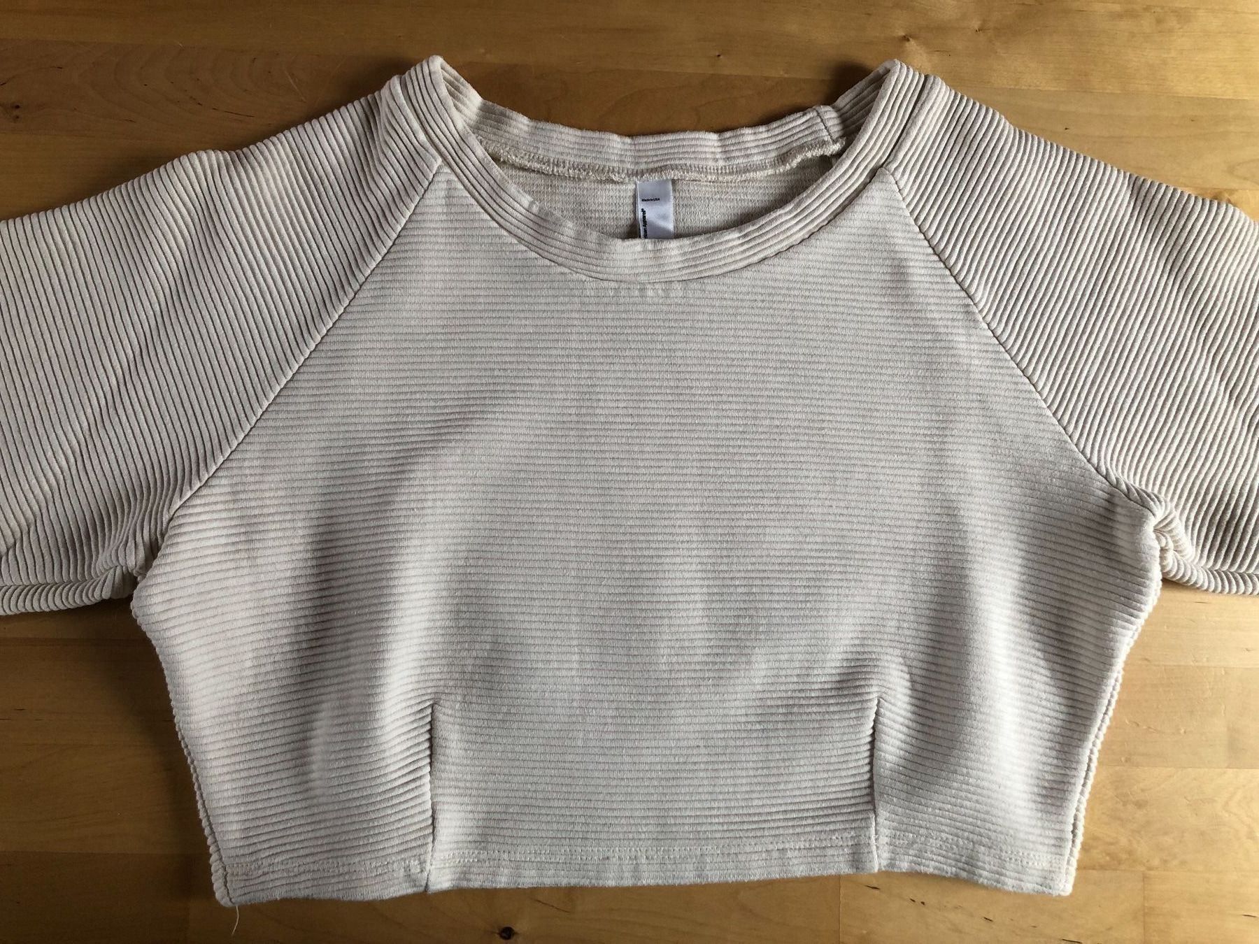 Maglioni & Felpe: AMERICAN APPAREL Baumwolle Crop Top Kurz Pullover Beige L – Usato da St-Aubin FR venduto da Tiweety 2