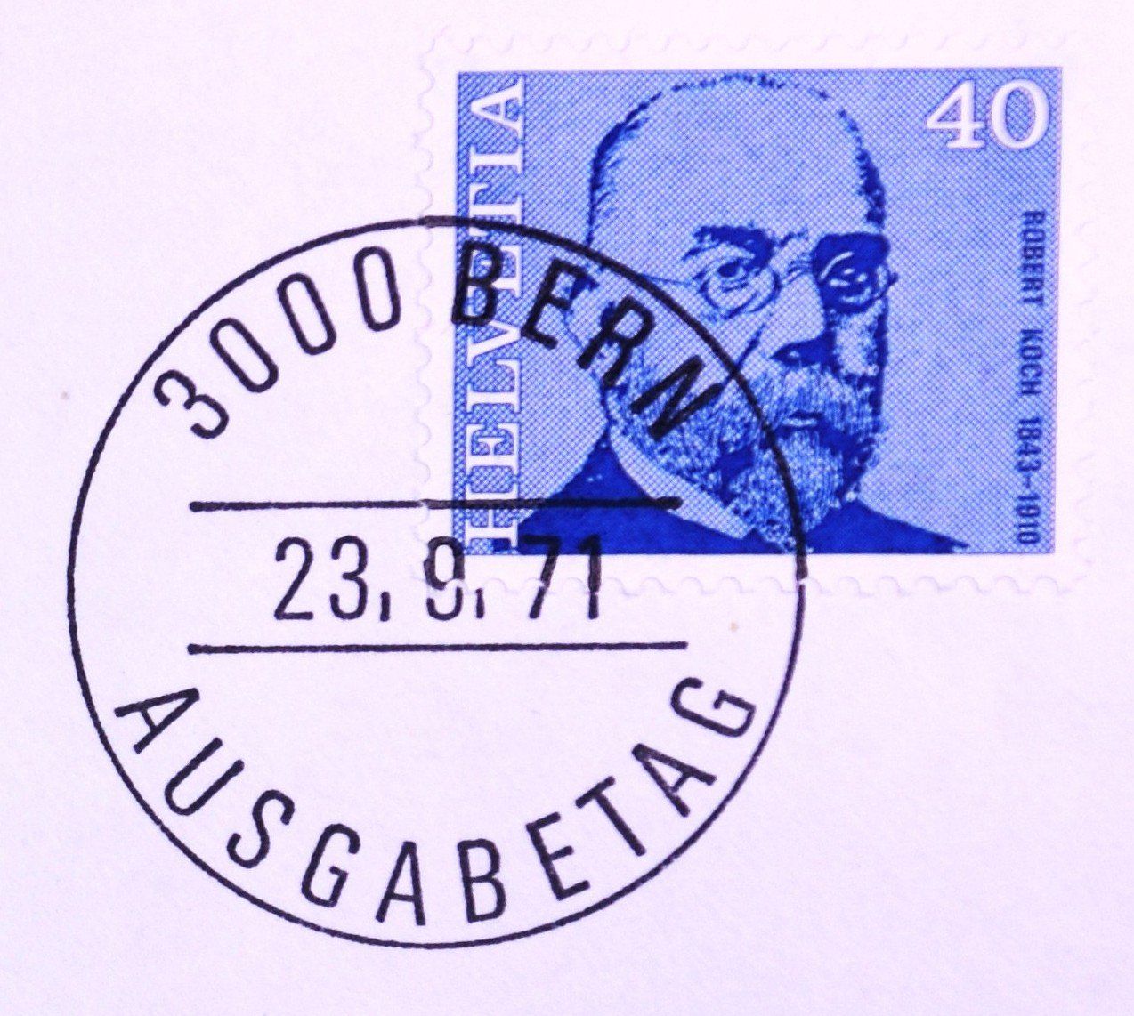 Alle Briefmarken: 1971  /  ERSTAGSUMSCHLAG MIT EINER FR. 0.40 - BRIEFMARKE – Gebraucht aus Luzern von piro12 2