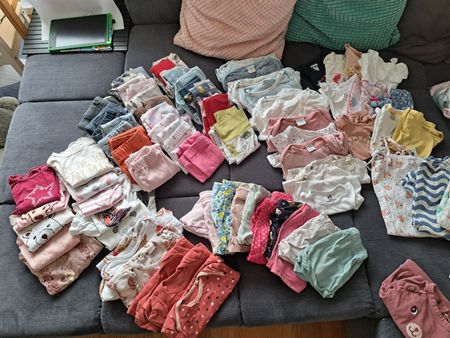 Babykleider Konvolut gebraucht Grösse 74/80 und Schuhe 19-22