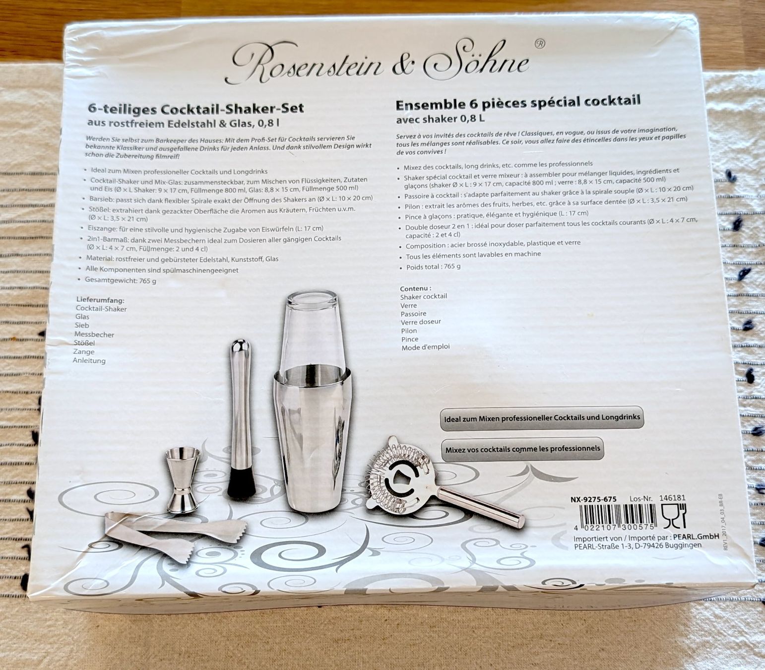 Elettrodomestici da cucina: Rosenstein & Söhne Cocktail Shaker Set 6-teilig – Nuovo (secondo la descrizione) da Zürich venduto da Stanislaw 3