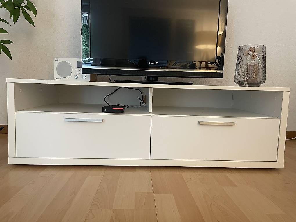 Mobili TV: Weisses TV-Möbel aus Holz – Usato da Lyss venduto da mal_t2fr