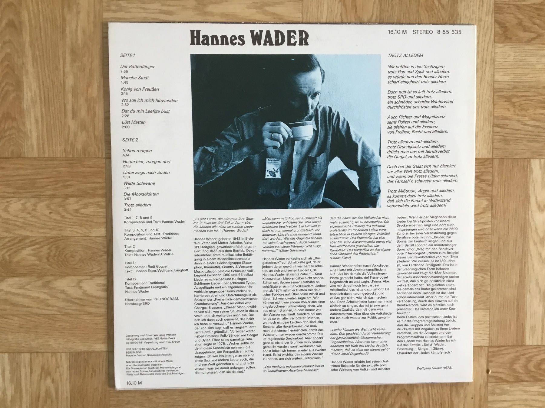 Schallplatten: Hannes Wader / Same – Neu (gemäss Beschreibung) aus Kreuzlingen von Schuggerman 1
