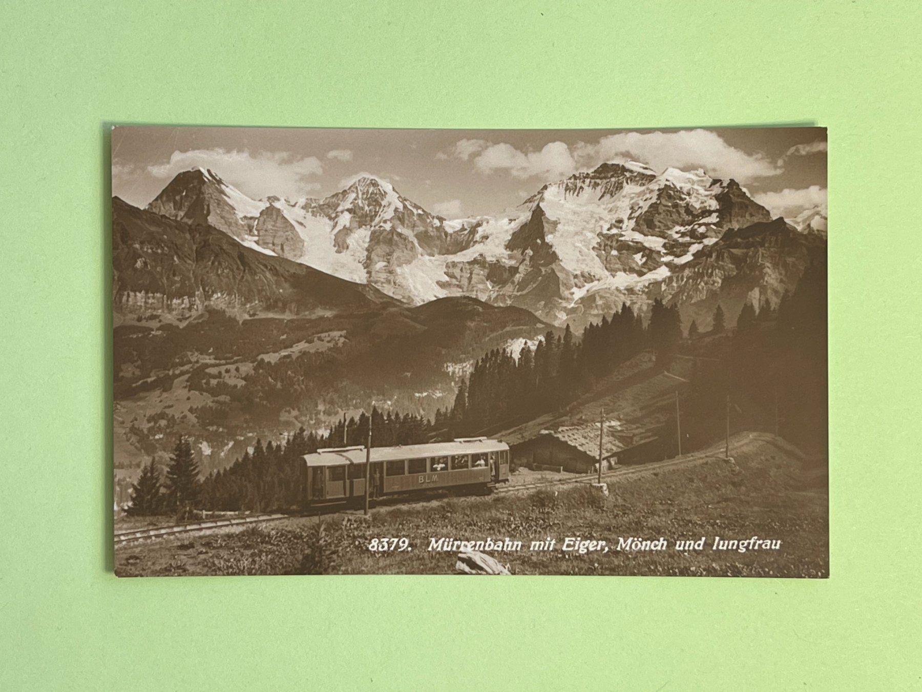 Ansichtskarten: Mürrenbahn - Eiger, Mönch und Jungfrau – Gebraucht aus Steg VS von danwer74