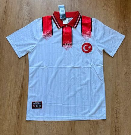 Türkei National Mannschaft 1996 Trikot Adidas Vintage Weiss