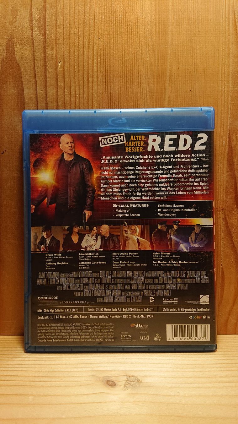 Tutti i DVDs: RED 1 und 2 auf Blu-Ray mit Bruce Willis – Usato da Wilderswil venduto da Exebub 4