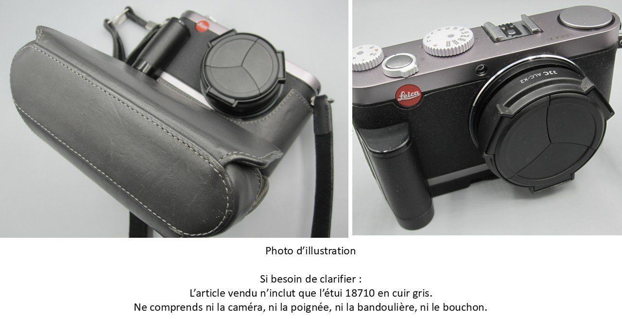 Leica Kamera: Etui caméra LEICA pour X1/X2, cuir gris. Réf. 18710 – Gebraucht aus Nyon von WHTF
