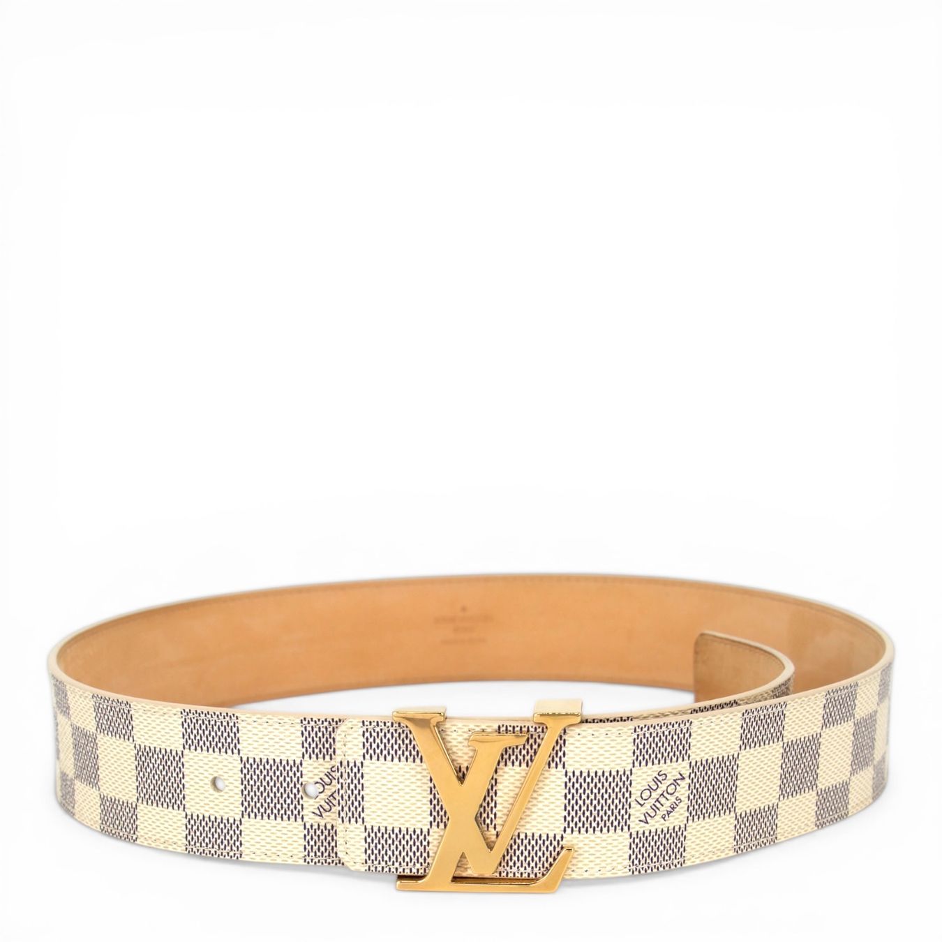 Louis Vuitton Gürtel: Louis Vuitton Initiales Damier Azur Gr. 80 – Gebraucht aus Binningen von Designerlabels 3