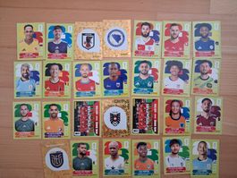 Fussball Panini Bilder WM 2026 (27 Stück)