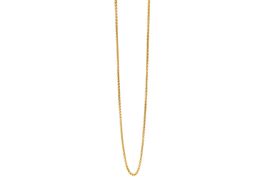 Halskette Zopfkette Edelstahl 50cm+5cm 2.5mm IP goldig