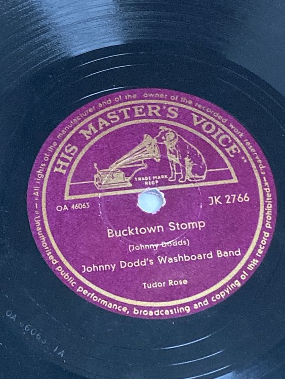 Schellackplatte 10“, 78RPM, JOHNNY DODD‘S WASHBOARD BAND Kaufen auf