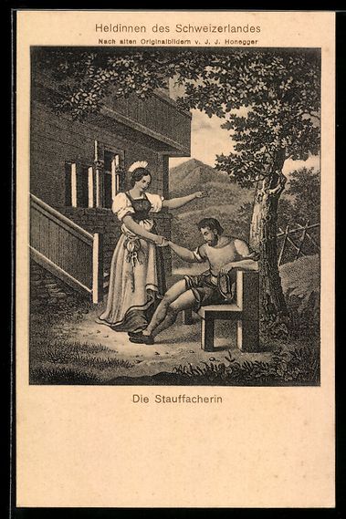 Ansichtskarten: Die Stauffacherin, Frau mit Mann unter e – Gebraucht aus Berlin von bartko-reher