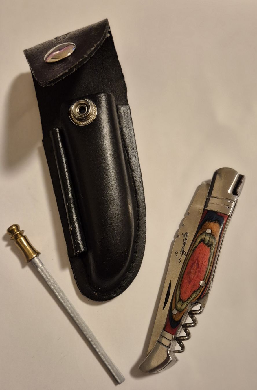 Laguiole Coltelli tascabile: Couteau Laguiole authentique avec tire-bouchon – Usato da Genève venduto da BKYB