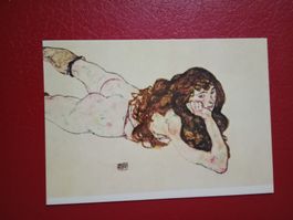 AK Kunst Egon Schiele "liegender weiblicher Akt" Erotik (46)