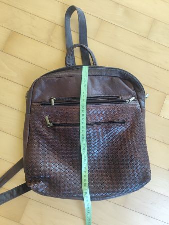 Echter Leder Rucksack Braun, Vintage