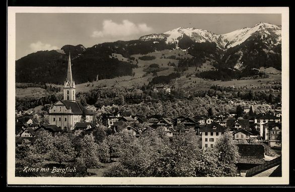Cartoline postali: AK Kerns, Mit Burglfuh – Usato da Berlin venduto da bartko-reher