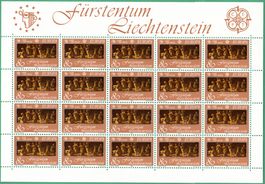 Kleinbogen  EUROPA  1985    Jahr der Musik     postfrisch