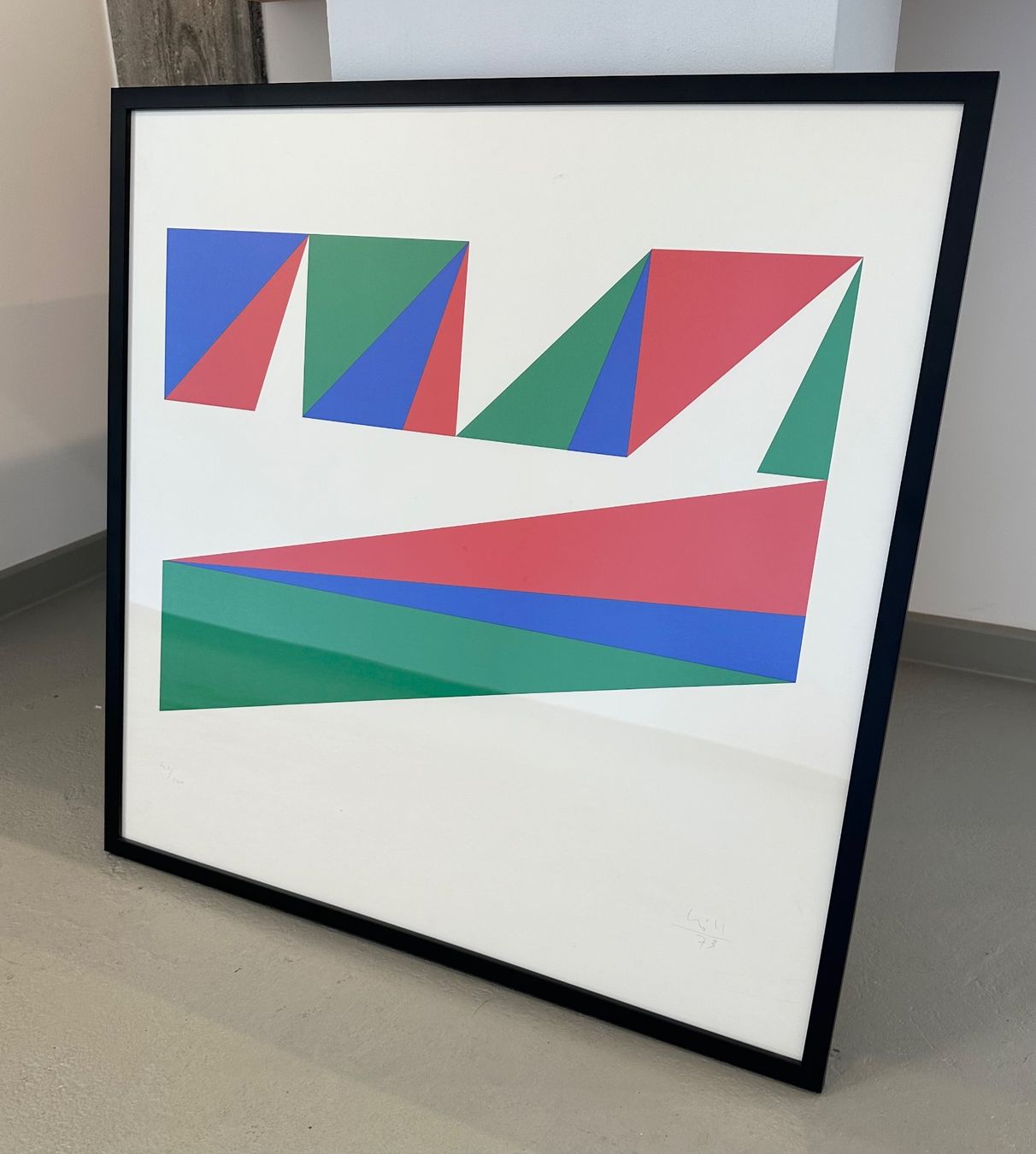 Dipinti: Composition concrète, 1973, Max Bill – Usato da neuchatel venduto da cabinetjuliart 3