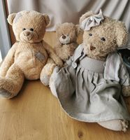 Drei Plüschbären Familien gebraucht, niedlich, kuschelig