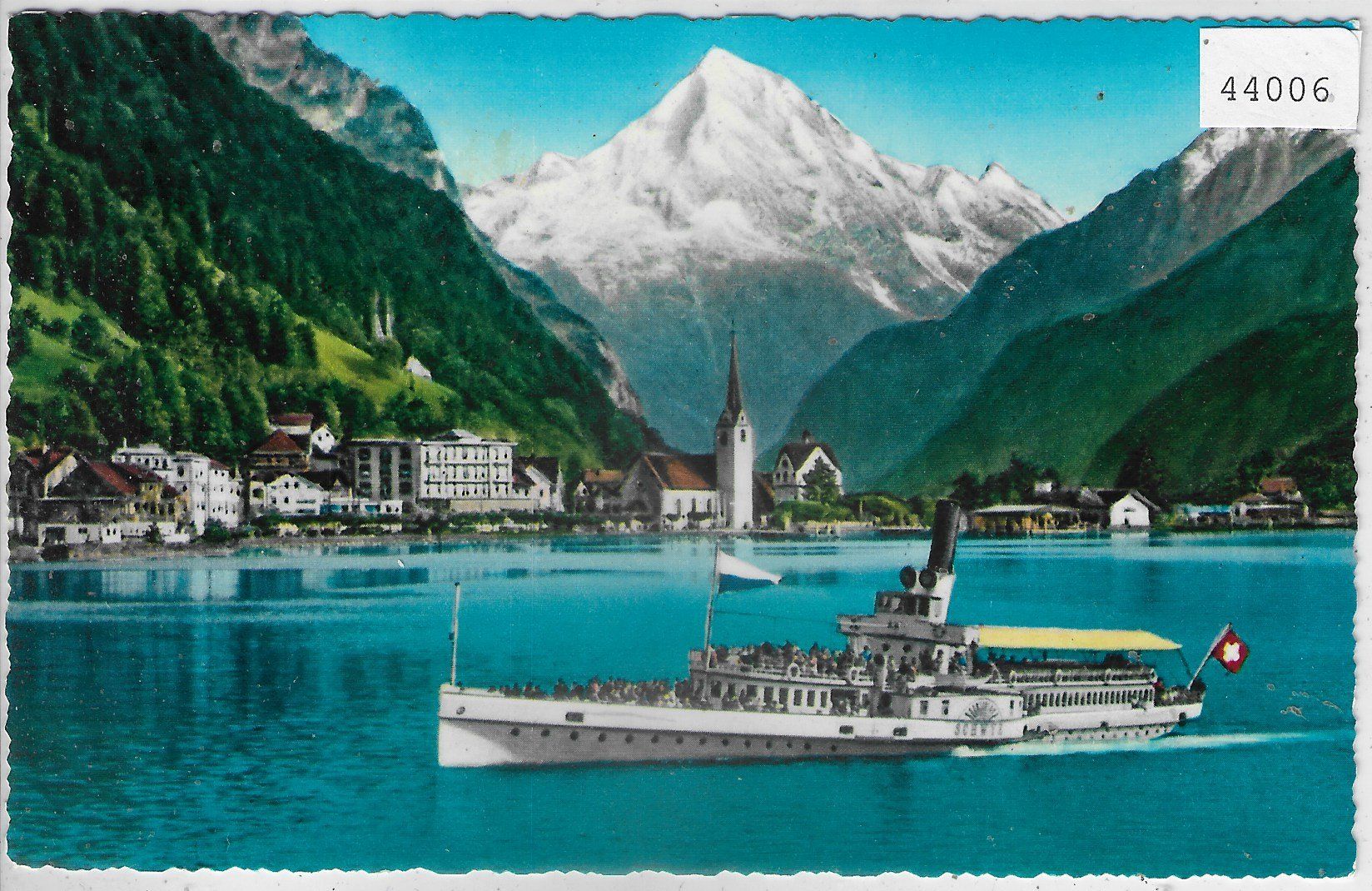 Cartoline postali: Flüelen - Salon-Dampfer "Schwyz" – Usato da Ettingen venduto da Kartenplanet