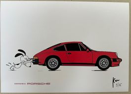 KeC: Snoopy didn’t tank up his Porsche, signiert 9/15