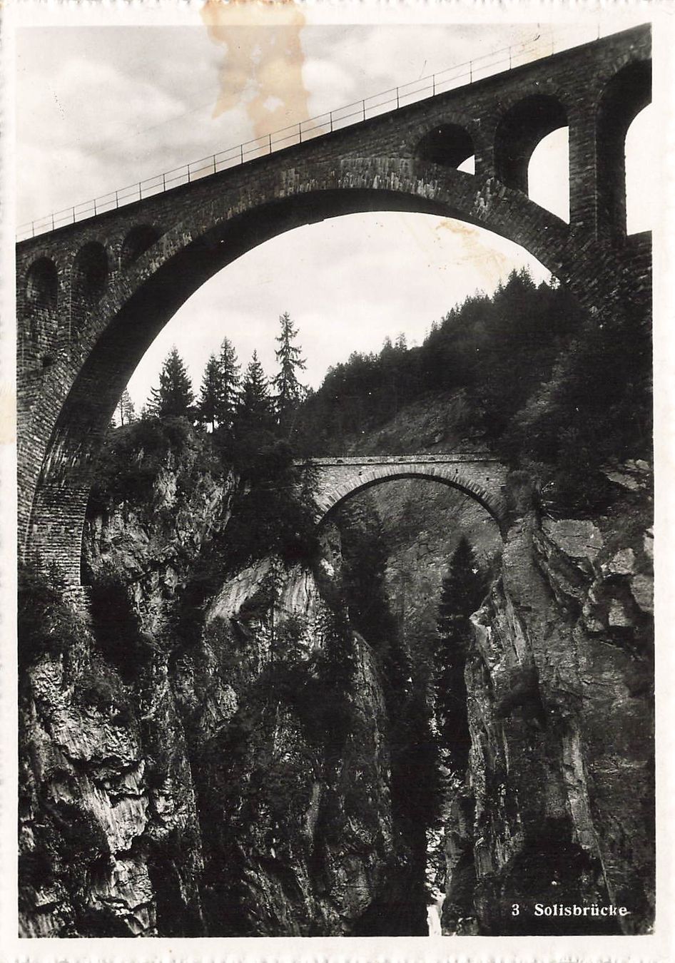 Cartoline postali: Thusis GR Solisbrücke G – Usato da Biasca venduto da Blenio71