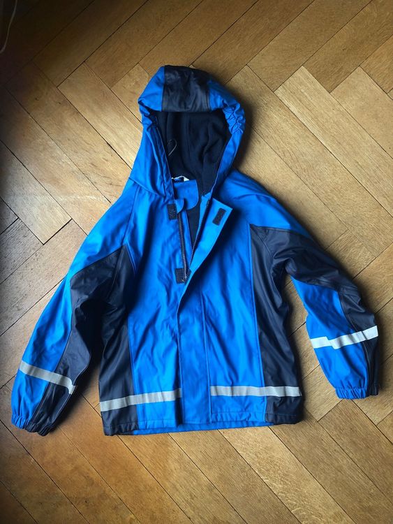 Regenjacke Jungen Mit Dino-Print - Wasserdicht Gefüttert Für Herbst & Winter