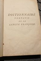 Dictionnaire Portatif de la Langue Françoise 1754
