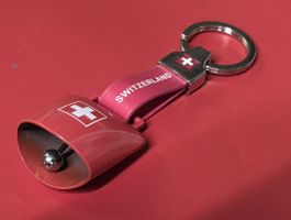 Schweiz Schlüsselanhänger mit Kuhglocke (NEU)