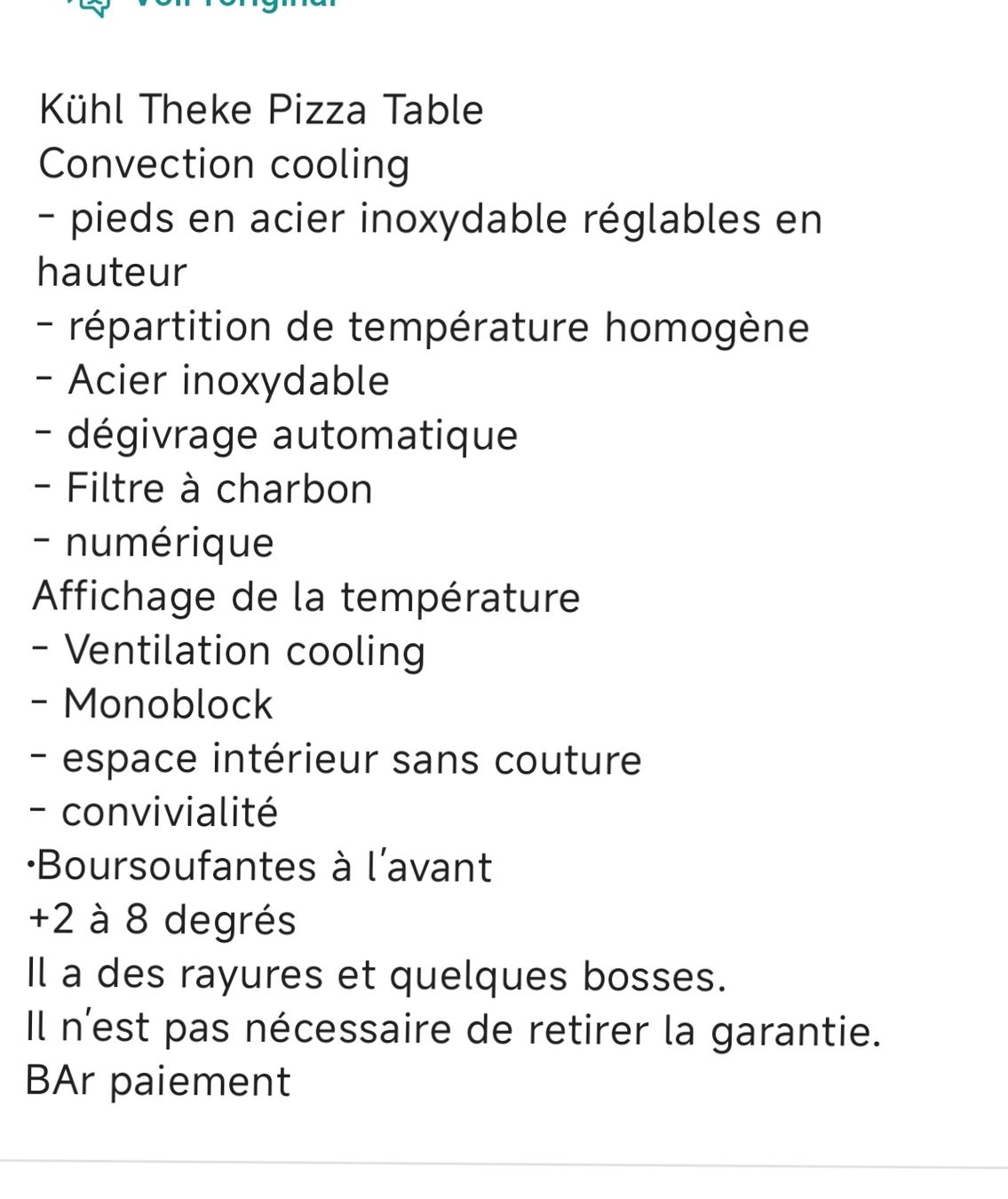 Tables: table de pizza  – Neuf (Voir description) à Sonceboz-Sombeval par idy72 7