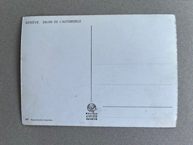 Ansichtskarten: Postkarte alt, Genf Autosalon – Gebraucht aus Niederwil AG von dahu75 1