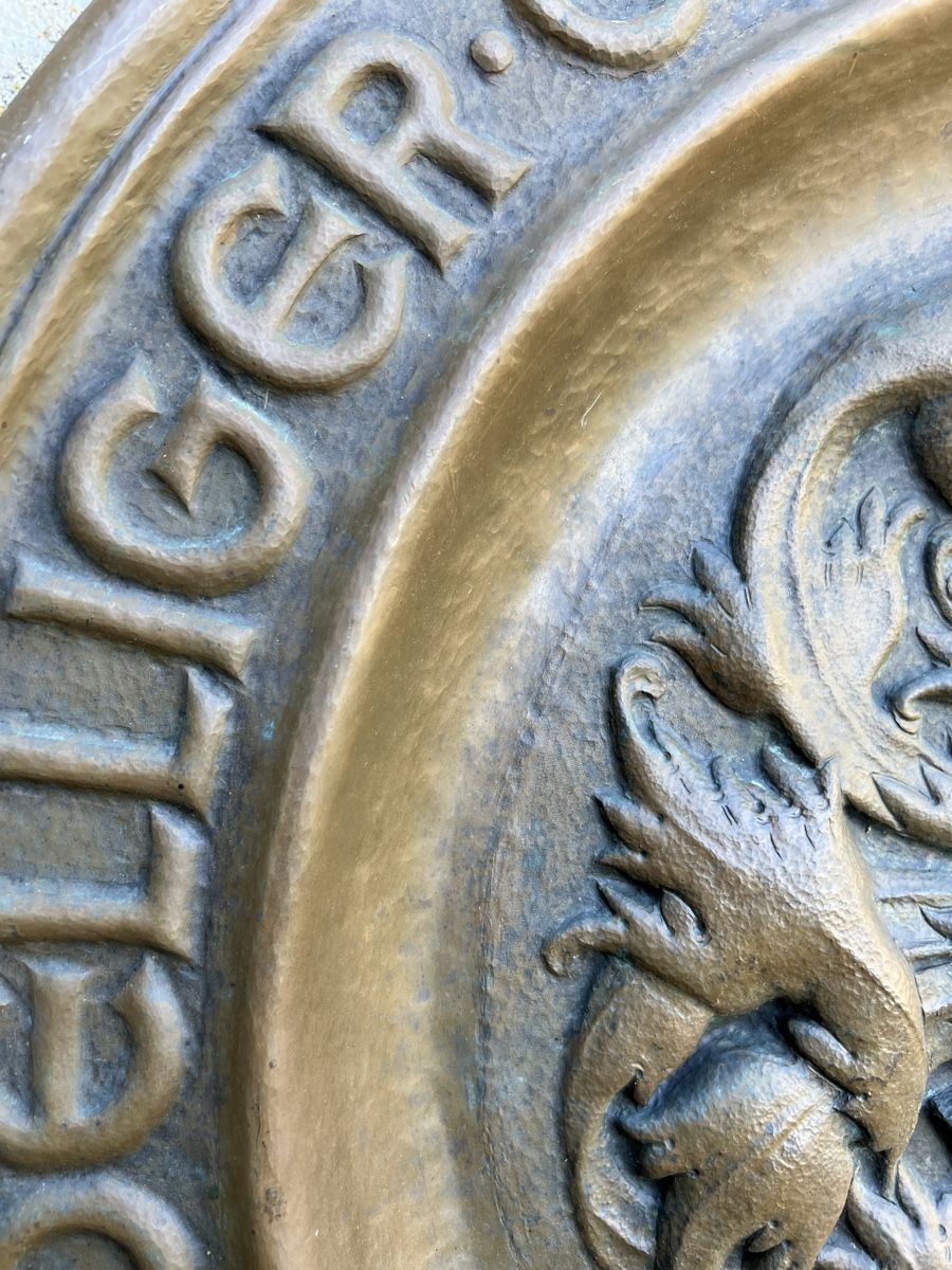 Tutti gli attrezzi: Goldschmied Silberschmied getriebenes Schild Loelliger Basel – Usato da Theilingen venduto da ovi123 2
