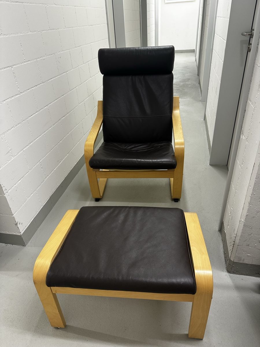 Ikea Fauteuils: Ikea Sessel Poäng Leder – D'occasion à Märwil par Nofede