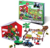 Bburago Pferdestall mit Traktor / Spielset