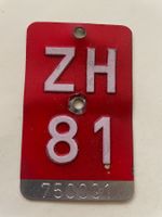 Velonummer ZH 1981