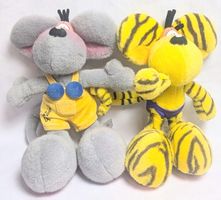 2x Vintage Diddl Maus Plüschtier - Plüsch Figur - Kuscheltie