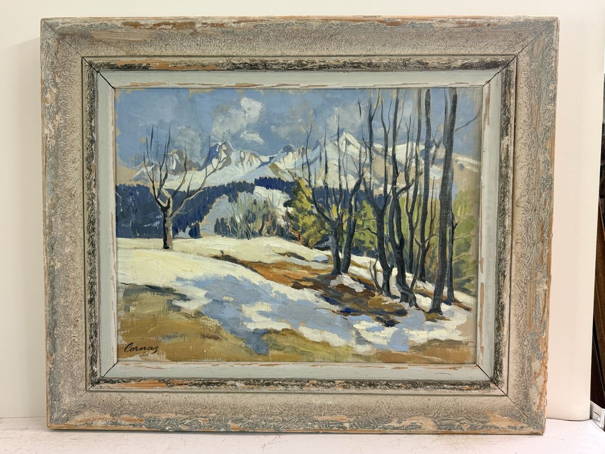 Tableaux: Ölgemälde – Winterlandschaft - signiert – D'occasion à Solothurn par NUVICO 1