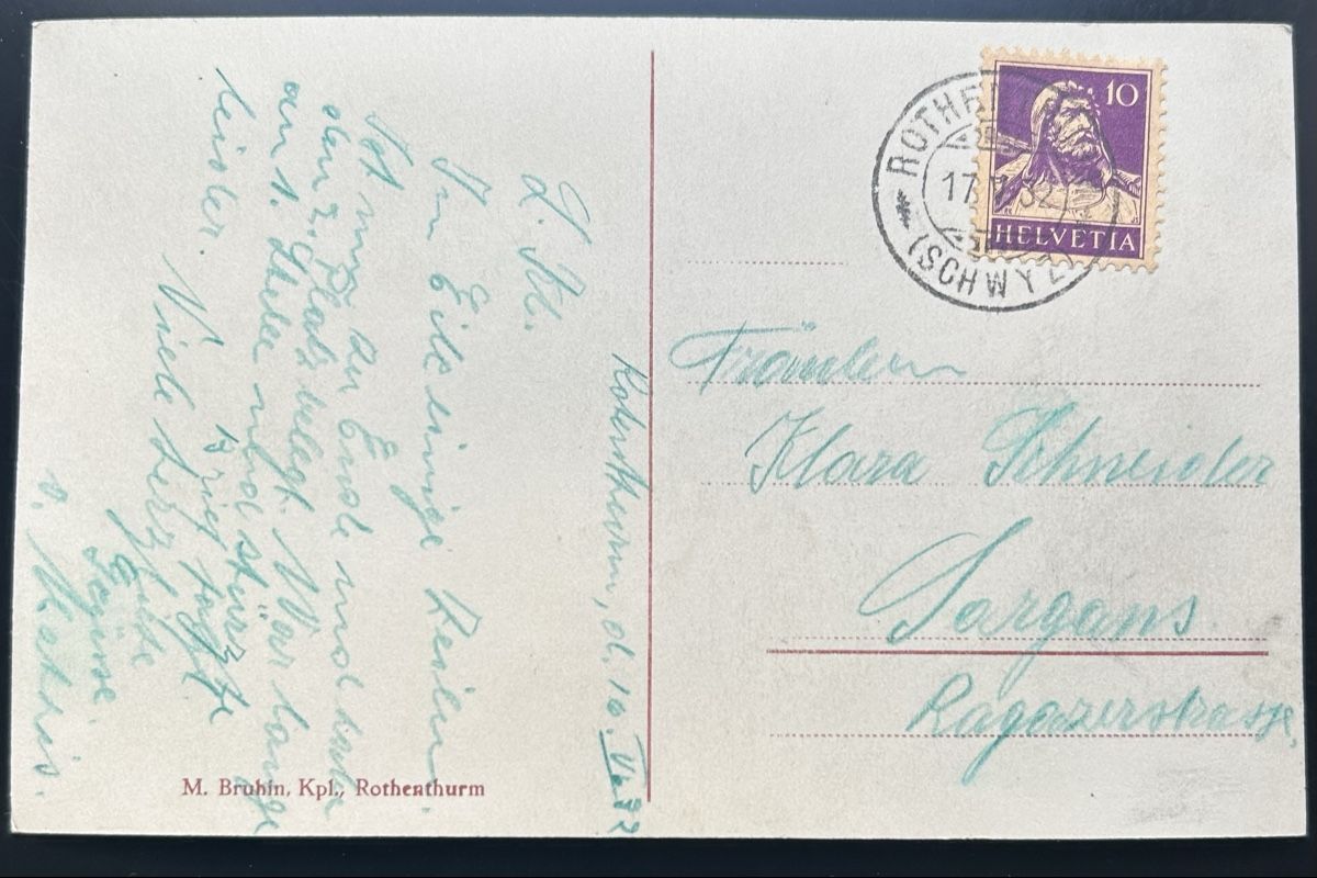 Cartoline postali: Fotokarte Rothenthurm  – Usato da Horw venduto da Tellbub 1