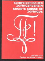 Studentenkarte Schweizerischer Zofingerverein seit 1819