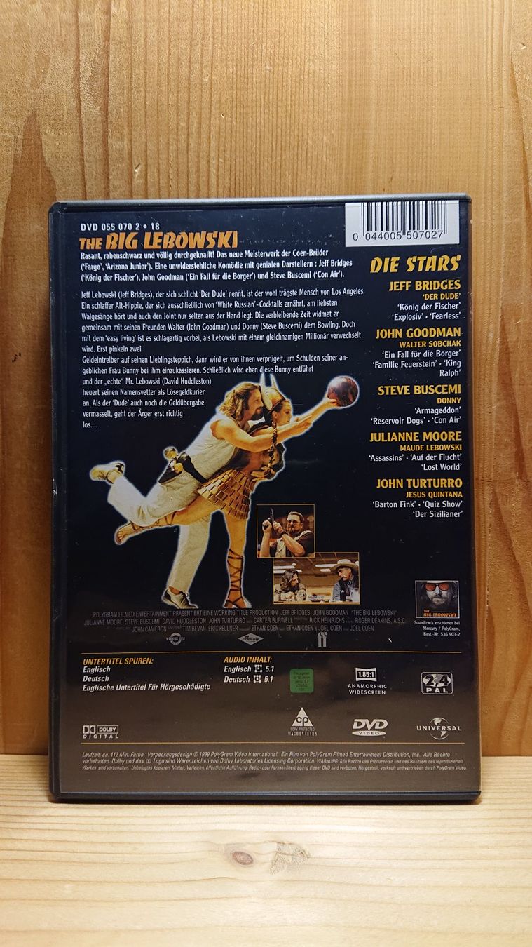 Tutti i DVDs: THE BIG LEBOWSKI DVD – Usato da Wilderswil venduto da Exebub 1