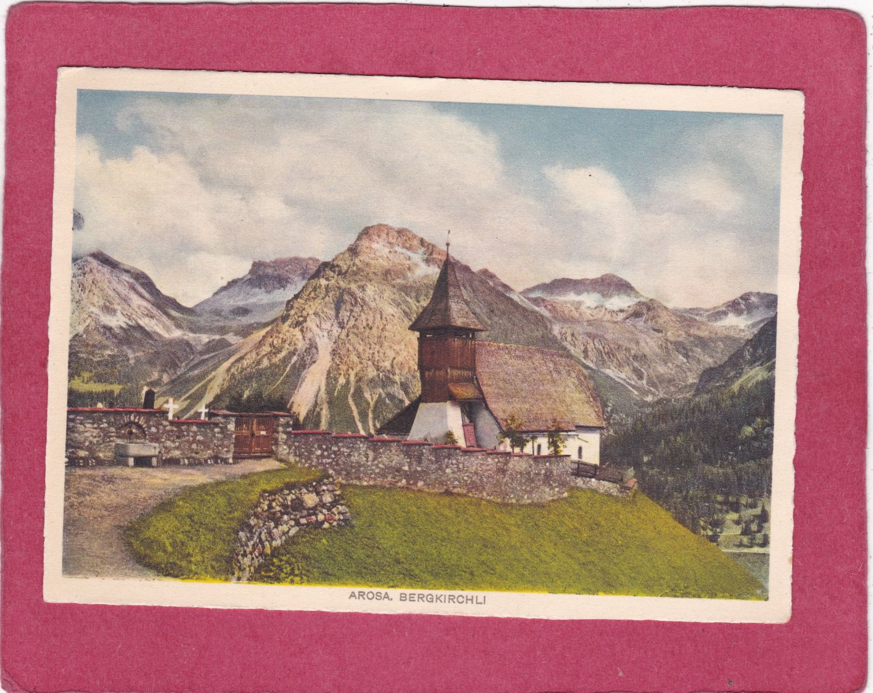 Cartoline postali: Arosa Bergkirchli – Usato da Herisau venduto da Lisegrat2008